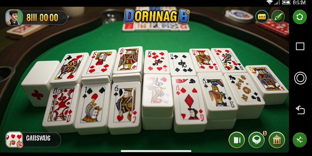 Tampilan gameplay domino yang seru dan interaktif di 8II.