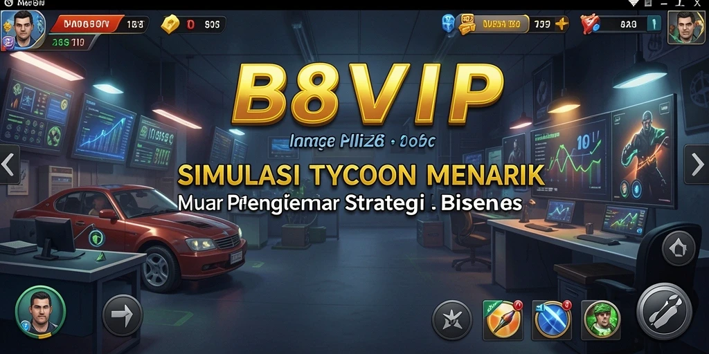 Screenshot gameplay B8VIP menunjukkan strategi bisnis yang menarik.