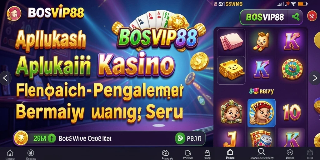 Tampilan menarik dari gameplay Kasino di BOSVIP88.