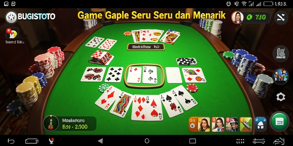 Gameplay seru Gaple di BUGISTOTO yang mengasyikkan.