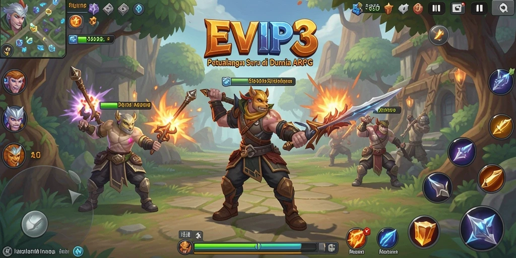 Tampilan gameplay menakjubkan di dunia fantasi ARPG.
