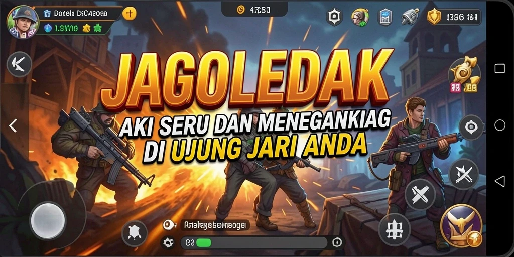 Tampilan gameplay JAGOLEDAK yang penuh aksi dan menegangkan.