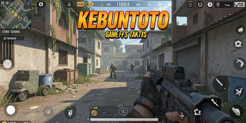 Tampilan gameplay seru KEBUNTOTO dalam laga FPS.