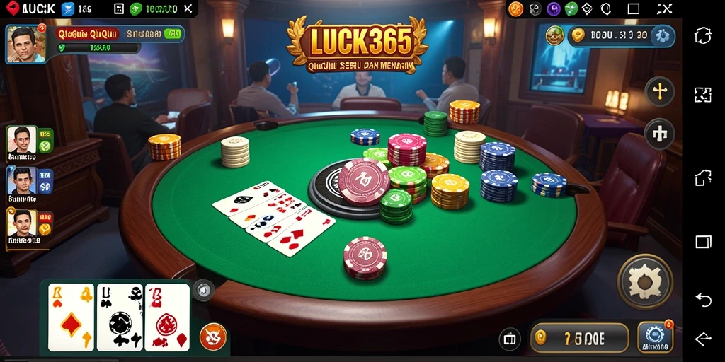 Tampilan gameplay QiuQiu yang menarik dan seru di LUCK365.