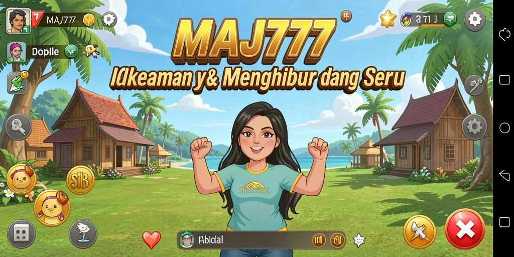 Tampilan gameplay MAJ777 menunjukkan kesan santai dan menarik.