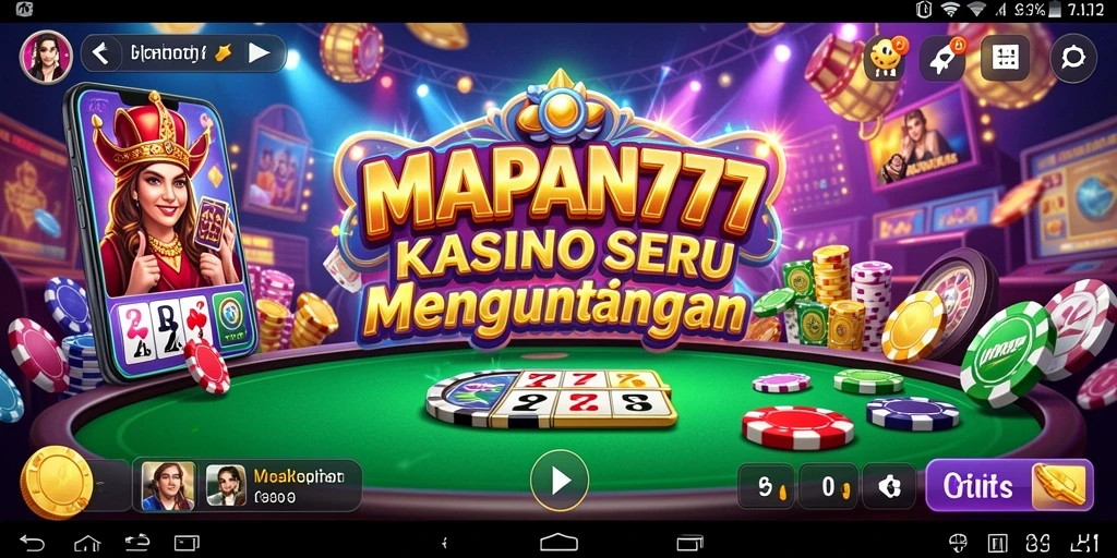 Screenshot utama MAPAN777 menampilkan gameplay Kasino yang seru dan menarik.