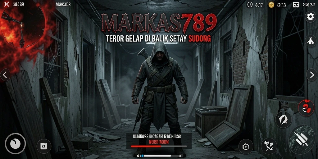 Tampak mencekam dari gameplay <strong>MARKAS789</strong> dengan suasana gelap dan menyeramkan.