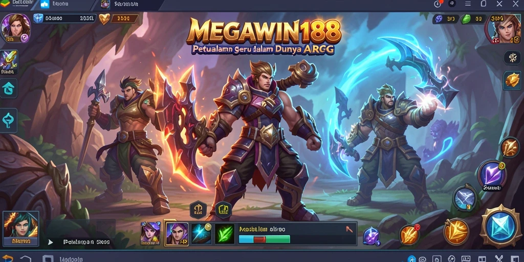 Tampilan gameplay menegangkan dalam MEGAWIN188 yang menampilkan pertarungan seru.