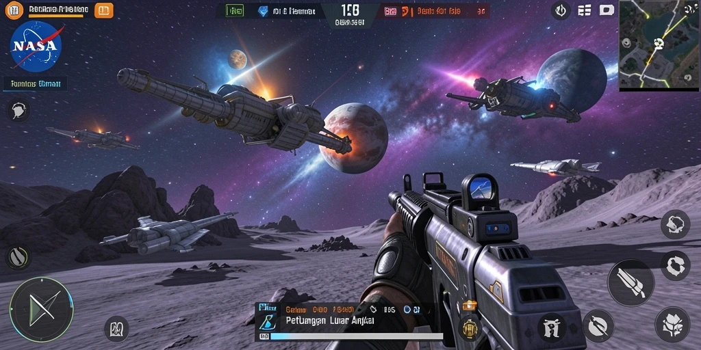 Gameplay seru dan menegangkan di NASA4D dengan aksi pertempuran luar angkasa.