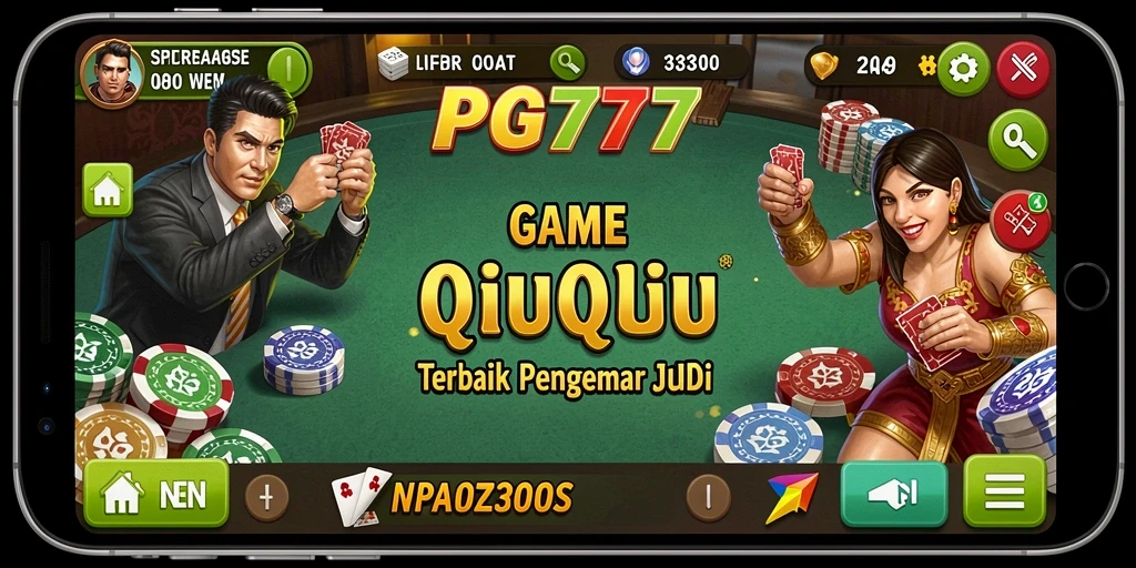 Screenshot menunjukkan gameplay seru QiuQiu di PG777.
