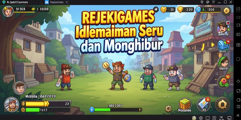 Tampilan gameplay REJEKIGAMES yang seru dan menarik.