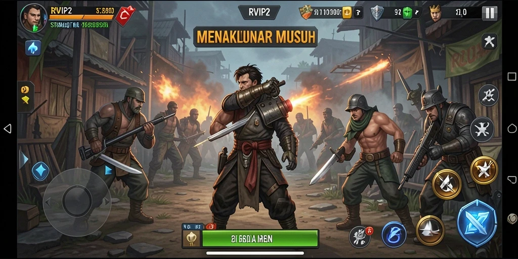 Tampilan gameplay RVIP2 yang mendebarkan dan penuh strategi.