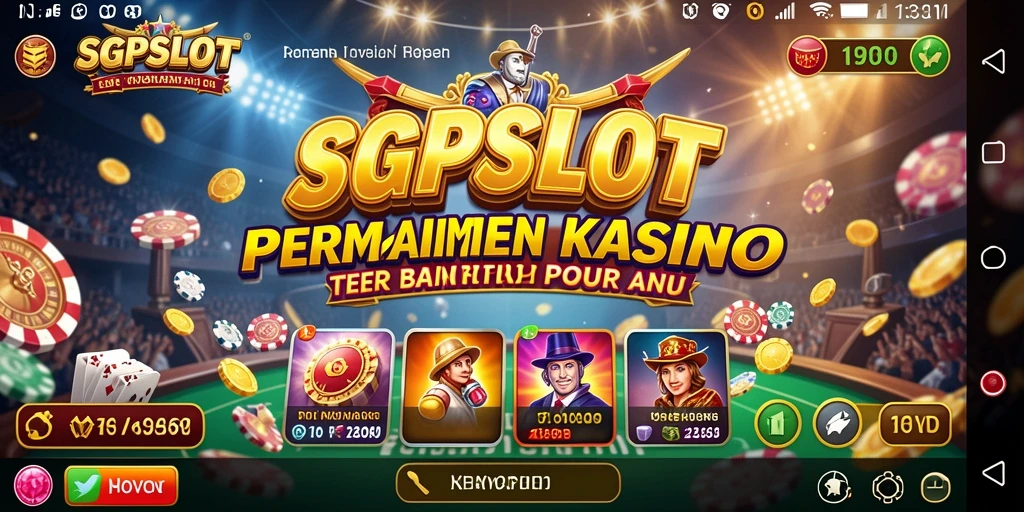 Tampilan menarik dari permainan slot di SGPSLOT.