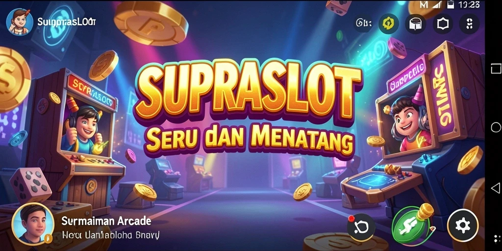 Screenshot gameplay SUPRASLOT menampilkan aksi seru dan grafis menawan.