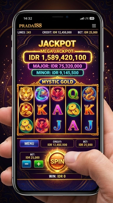 Tampilan utama aplikasi prada188 yang informatif.